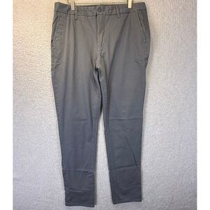 TAYLRD Fit Mens 36x34‎ Gray Chino Pants Casual Everyday Comfort